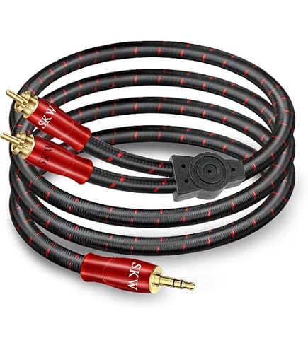 Real Cable SUB-1/3M00 Câble Subwoofer Double Blindage 3m Blanc - Connexion Audio Haute Qualité