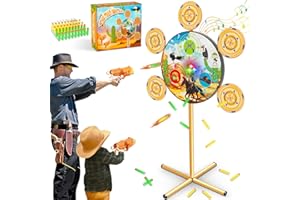 DX DA XIN Target Shooting Games with Light and Sounds Target for Nerf Toy Gun for Boys 4-12 Years Western Cowboys Halloween Christmas Gifts for Children (104 cm)
