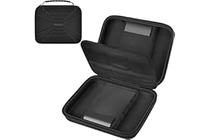 Boobowl Darts Tasche Hält 12 Darts - Hard Shell Stoßfeste Dart-Aufbewahrungstasche, Tragbare Tragekoste für Stahlspitze und Weiche Spitze Dart, Ideal für Profis und Anfänger (Vollständig Schwarz)