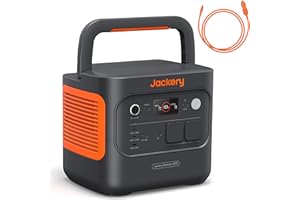 Jackery E2000 v2 tragbare Powerstation mit DC8020 Kfz-Ladekabel, LiFePO4 Akku, 2042Wh Solargenerator mit 2200W Ausgang (Max 4400W), Schnellladung von 0-80% in 52 Min für Notfall, Camping, Wohnmobil