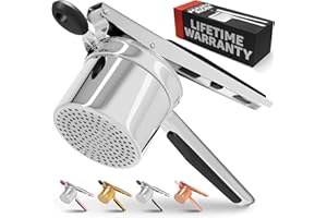 Priority Chef Potato Ricer and Masher, Makes Light and Fluffy Mashed Potato Perfection, 100% Stainless Steel