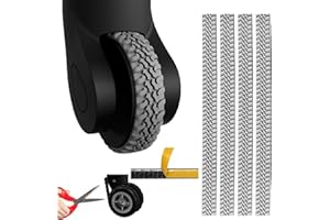 MaNeaz 4 Pièces Gris Protection Roue Valise Valise Couvre-Roues De Bagage En Silicone Imperméable Et Résistant À L'Usure La Longueur Peut Être Coupée Pour La Plupart Des Valises À Main