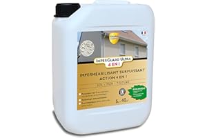 Guard Industrie - ImperGuard Ultra 4 en 1 - Imperméabilisant Surpuissant, Hydrofuge, Durcisseur de Surface - Fabrication Française - Bidon - 5 L - Traite 40 m2