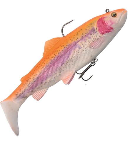 Savage Gear Shad 4D Arringa Softbait – Con Sonaglio E Occhi Morbidi – Pesca In Acqua Dolce E Salata