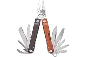 Leatherman Rebar Multiherramienta - 17 Herramientas Para Bricolaje y Camping, Acero Inoxidable, Terracota Quemada