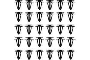 eMagTech 30pcs Auto Interior Door Panel Clips Trim Fasteners Compatibile con Peugeot Citroen 46835626 9345A1 71738386 Ricambi Auto Accessori Interni Plastica Nero