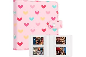 RUIBYTREE 112 Album Photo pour Instax Mini Film(54 x 86 mm),2x3 inch livre d'images Compatible avec Polaroid Zink et HP Sprocket Instant Photo Paper,K-pop Photocards (Rose)