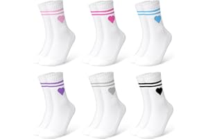 HAGOT Damen Tennis Socken, Tennissocken Damen, Frottee Sohle Atmungsaktiv Baumwollsocken