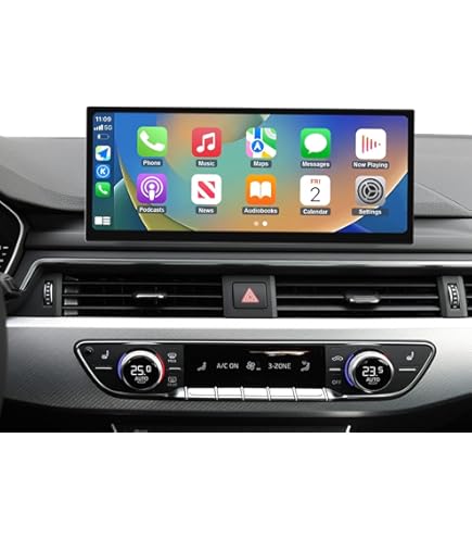 9" Autoradio Avec Carplay Sans Fil Et Android Auto, Lecteur De Voiture