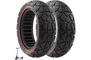 VOLOHAS Pneu en Caoutchouc Plein 10 x 2,7-2,75" 10" - 70/65-6,5" - Pneu de Rechange pour Hitway HB24/Hiboy/Smartgyro Speedway/Rockway/Crossover Speedway 5/Dualtron 3/Kugoo G-Booster/G2 Pro