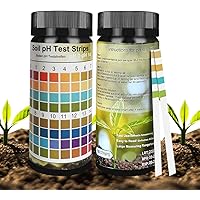 Not application pH Bodentest, 100 Streifen Boden PH Teststreifen Boden pH Tester 0-14 PH Pflanze Tester für Pflanzenerde…