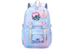 KIRINIA Stitch - Mochilas escolares para niñas, mochila bonita y duradera para niñas de 10 años, mochila escolar perfecta para niñas y adolescentes