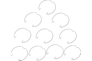 TIFEE Pack of 10 GU10 & MR16 Retaining Spring Rings Clasp Clips Diameter 50MM LED Halogen Bulb Holders