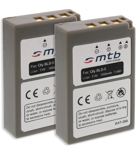 Olympus Pen Bateru00eda De BLS-5 Para Olympus, BLS-50 Mark III S