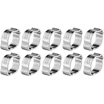 Fascette Stringitubo In Acciaio Inox Zincato - Morsetti Regolabili Per Tubi (10 Pezzi Da 15-18mm)