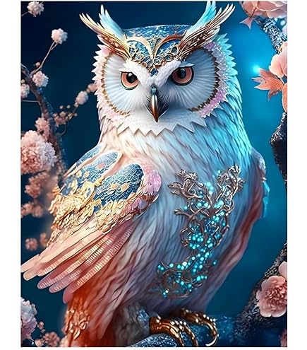 Pykaqil 4 Pack Diamond Painting Kits Complet, 5D Diamant Peinture Pour