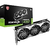 MSI GeForce RTX 4060 Ti Ventus 3X E 8G OC Scheda grafica - 8 Go GDDR6 128 Bits, 18 Gbit/s, PCI Express 4, 2565 MHz, Ventole T