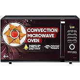 LG 32 L Convection Microwave Oven (MC3286BRUM, Black, Stainless steel cavity, 360° Motorised Rotisserie & Diet Fry - Best Diw