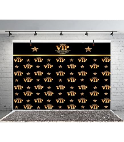 3x2m VIP Invité Visiteur Toile De Fond Tapis Rouge Événement Photographie Fond Homme Femme Super
