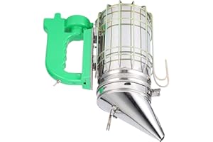 SOCOBETA Ahumador de Abejas Desmontable, Duradero, eficiente, portátil, eléctrico, ahumador de Colmenas, Acero Inoxidable, fácil de operar para Que Drive Bee Tome Miel y Mantenimiento de Colmenas jardinería