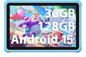 FASTWD Tablet 10 Pulgadas Android 15 Tableta Familiar,36GB RAM 256GB ROM (SD Expandible),Widevine L1,8000mAh,Control Parental,WiFi,BT 5.0,HD IPS Display,Azul