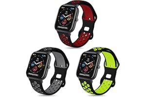 HATOLOVE Cinturino per Amazfit GTS, 20mm Silicone Cinturini di Ricambioo per Amazfit GTS 4, GTS 4 Mini, GTS 3, GTS 2, GTS 2 Mini, Amazfit Bip, Bip 3, Bip 3 Pro, Bip U, Bip U Pro, GTR Mini, Amazfit Active
