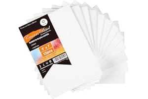 CONDA 12.7×17.7cm(5 * 7inch) Canvas Panels Pack of 12 Artist Quality Acid Free Canvas Board