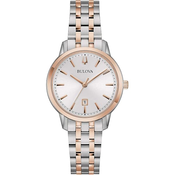 Bulova 96M166 Orologio Donna Al Quarzo Con Quadrante Blu E Cinturino In Acciaio Inox
