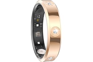 FINDTIME Smart Ring Ultra Narrow Fitness Rings Heart Rate Monitor Sleep Tracker Blood Oxygen Health Tracker Step Counter Calorie Pedometer Waterproof Remote Camera Smart Rings for Women Ladies Men