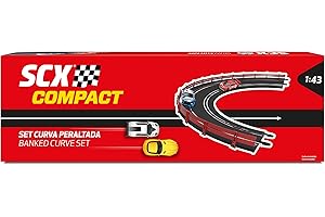 Scalextric – Accesorios y Extensiones Circuitos de Carreras Compact Escala 1:43 (Set Curva Peraltada)
