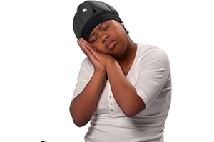 Ribcap Kate Sleep Safe Cap | Black | Protective Medical Helmet for Sleep | Breathable Hypoallergenic Material | Easy to Clean | Padded Helmet For Elderly Falls | Epilepsy Seizure Helmet | Fashionable & No Stigma