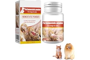 Cerioll Pulver Für Hunde, Styptic Powder, Blood Stop Powder, Hämostatisches Pulver Für Haustiere Für Hunde Katzen Haustier Hunde Katzen Hautpflege, 50g