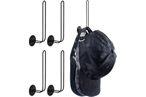 EACHPT 4 Stück Cap Halterung Wand,Edelstahl Hutablage Kappenhalter,Basecap Halterung Wand,Cap Halter Mit Schrauben,für Schals Handtaschen Handtücher Kleidung