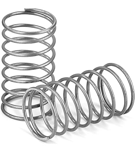 Pack 10 Ressorts De Compression 25mm – Acier Inox 304 – Diamètre Fil 0,55mm, Extérieur 10mm – Force 0,38 Kg – Ressorts Précis Pour Mécanique, Expériences Et Réparations