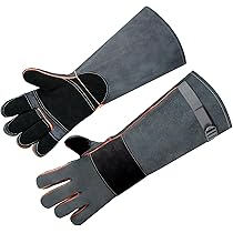 Guanti Da Saldatura In Pelle - Lunghi, Ignifughi E Resistenti Al Calore Fino A 350°C - Foto 12