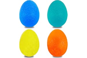 Nutabevr 4 Pièces Balles d'exercice pour Les Mains,Balle reeducation Main en Silicone, Balles Anti Stress,Entraîne à la Dextérité Doigts et Avant-BrasRenfort Musculaire Rééducation pour Doigts
