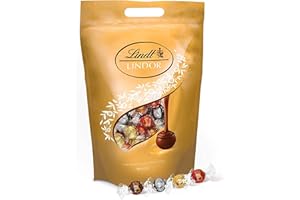 ‎LINDT Lindt Schokolade | 2KG Beutel | LINDOR | Kugeln | Pralinengeschenk | Großpackung | Schokoladengeschenk | Enthält: Milch, Weiß, 60% und Haselnuss