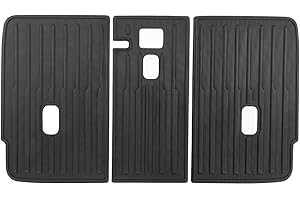 Fockety Protector de Respaldo para Tesla Model Y 5 Plazas 2020 a 2023, TPE All Weather Cargo Mats Rear Seat Backrest Mat for Model Y Accessories