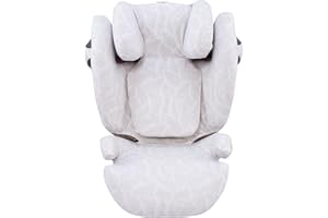 JYOKO Kids Funda de algodón para Silla de Coche Compatible con Cybex Solution M y Pallas B - Fix (Bloom)