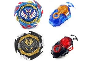 ENIKMOSD Bey Burst Turbo Kreisel Starter Set,2 Metal Fusion Kampfkreisel mit 2 Launcher, Kreisel Geschenk für Weihnachten, Geburtstag