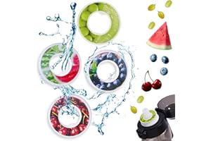 TYXHXTF 4 PCS Flavour Pods, Flavour Pods Pack, Flavour pods Scented, Flavour Pods Scented for Flavouring, Water Bottle Pod, Fruit Fragrance, 0 Sugar, 0 Calorie for Outdoor