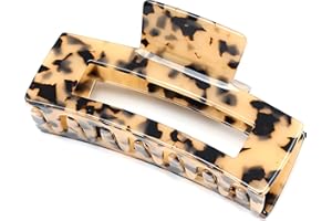 ‎QINGOO QinGoo Riesen Schildkrötenschale Haarklammer Groß Schöne Haarspange Damen Kopfschmuck Elegant Haar-Accessoire 1stück(13cm*6cm,Tortoise)