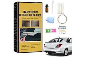 YULOKDWI Rear Window Defogger Repair Kit, Conductive Car Heated Rear Defroster Repair Kit, Repair Disc Repair Set For Car Scratches & Broken Grid Lines, Window Repair Kit For Car Scratches Broken Grid Lines
