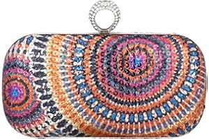 UBORSE Pochette de soirée pour femme – Sac à main ovale formel pour fête de mariage, bal de fin d'année avec chaîne amovible