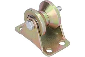 HILILAND Koła Linowe Typu V, Sztywne Kółka 32 Mm do Dużych Obciążeń, Prowadnice Lin Stalowych o Dużej Wytrzymałości, ze Wspornikami 2,5 Mm, Używane do Ruchomych Drzwi, Kółka Prowadzące Liny Stalowe, Akcesoria