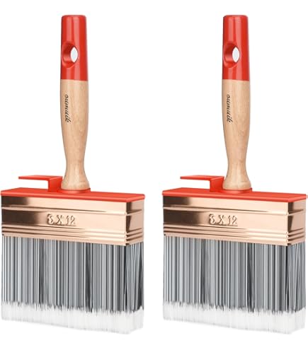 Noosverl 1 Pinceau De 30 X 120 Mm Pour Terrasse, Abri De Jardin, Clôture, Abri De Jardin Et Clôture Pour Bois, Bloc De Bois Brillant, Peinture Murale Et Meubles