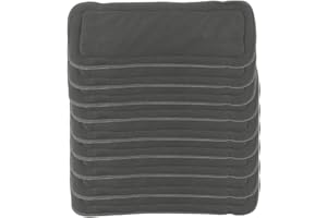 ‎HAPPY CHERRY Happy Cherry Babywindeln Waschbare Wiederverwendbare Baby Windel Bambus Stoffwindel Einlagen Set von 9 Baby-Tuch Weicher Stoff 4 Schickten - Schwarz