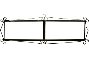 ART ESCUDELLERS IRON FRAME 8 TILES FLOR/MOSAICO MEDIANO 10.9 cm x 43.2 cm Czarna żelazna rama do łatwego zawieszenia na ścianie płytek MOSAICO MEDIANO i FLOR MEDIANO wzory