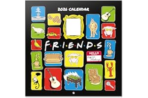 Grupo Erik Wall Calendar 2026 - Friends Calendar 2026 | Square 30 x 30 cm - 12 x 12 inches Wall Planner, Family Planner Month To View | TV Show Gifts For Friends