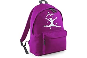 Absolutely Top Girls Personalised Gymnastics Split Jump Backpack